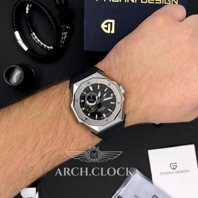 Годинник Pagani Design PD-YS010 Silver-Black, фото 2