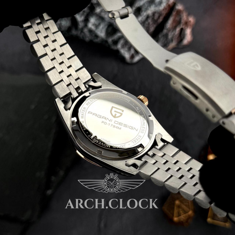 Годинник Pagani Design PD-1794M Silver-Rose Gold-Black, фото 7