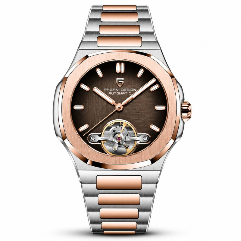 Годинник Pagani Design PD-YS025 Silver-Gold-Broun, фото 1