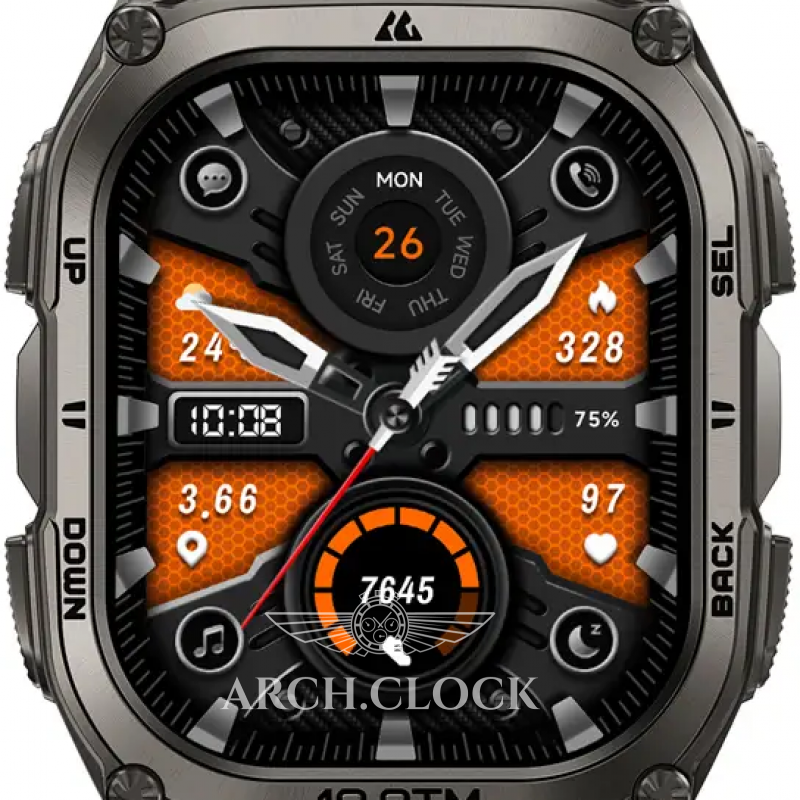 KOSPET 22mm Premium Archlan Leather Strap Grey, фото 5