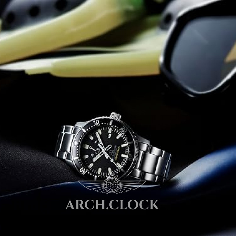 Годинник Star Black Dial RK-AU0309B Diver 200M Automatic, фото 6