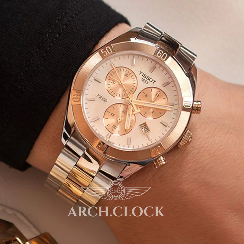 Годинник TISSOT PR 100 SPORT CHIC CHRONOGRAPH T101.917.22.116.00, фото 3